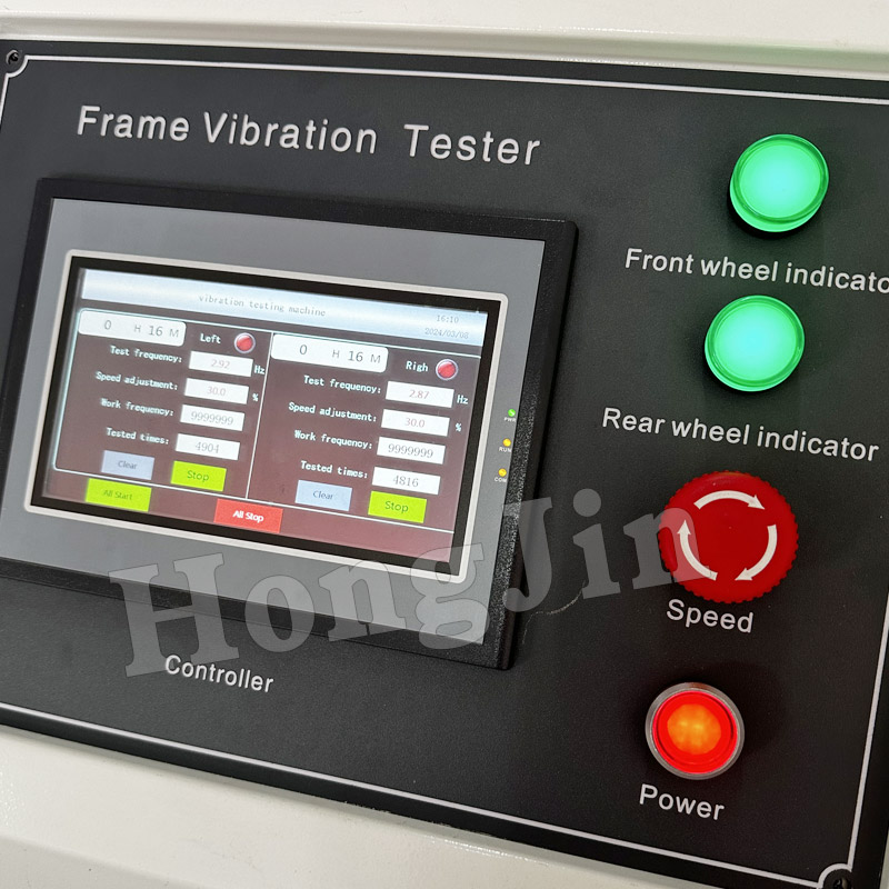 Machine d'essai d'impact sur les vibrations de vibrations du cadre de vibration du guidon avant de la fourche avant du vélo